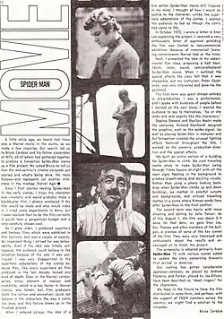 Scan of an article about Spider-Man Versus Kraven the Hunter from Marvel's FOOM fanzine