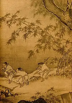 Peasants returning from work, Song dynasty.