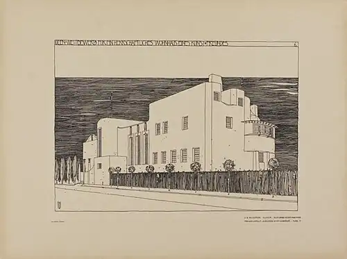 Entry for the House for an art lover competition, by Charles Rennie Mackintosh (1900)[232]