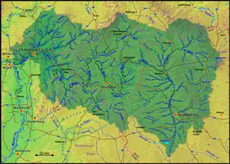 Schweinfurt is situated in the middle of the catchment area of the river Main ...