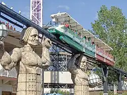 The Maisemajuna monorail from 1979 at the Linnanmäki amusement park in 2006