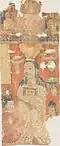 Old Uyghur Manichaean Elect depicted on a temple banner from Qocho.