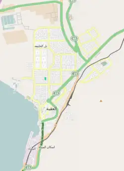 Location of Aqaba