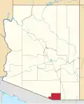 State map highlighting Santa Cruz County