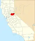 State map highlighting El Dorado County