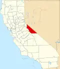 Location in the state of California
