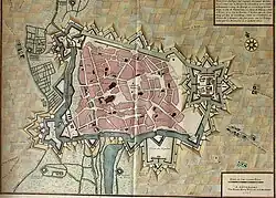 Plan of Cambrai in 1710