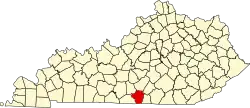 State map highlighting Cumberland County