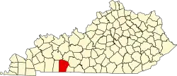 State map highlighting Logan County