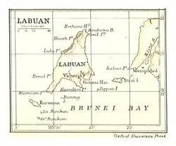 An 1888 British Map of Labuan