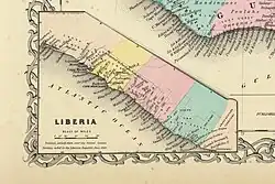 1856 map of Liberia