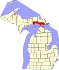 Mackinac County map