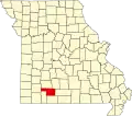 A state map highlighting Christian County in the southwestern part of the state.