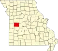 A state map highlighting Henry County in the western part of the state.