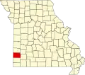 A state map highlighting Jasper County in the southwestern part of the state.