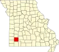 A state map highlighting Lawrence County in the southwestern part of the state.
