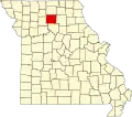 A state map highlighting Linn County in the northern part of the state.