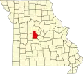 A state map highlighting Morgan County in the middle part of the state.