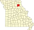 A state map highlighting Shelby County in the northeastern part of the state.