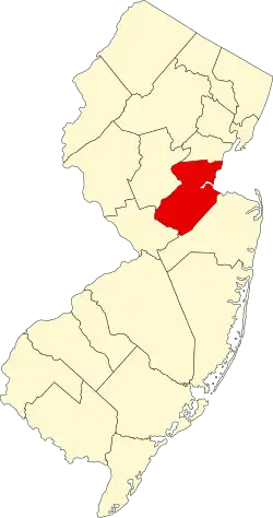 A county in the northern part of the state. It is averagely sized.