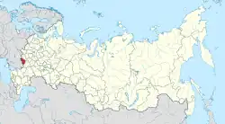 Location of Belgorod Oblast
