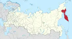 Location of Kamchatka Krai