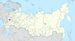 Location of Lipetsk Oblast