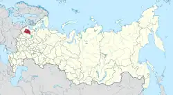 Location of Novgorod Oblast