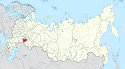 Location of Samara Oblast