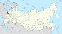 Location of Smolensk Oblast