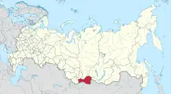 Location of Republic of Tyva