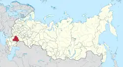 Location of Volgograd Oblast