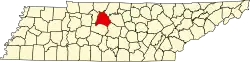 State map highlighting Davidson County