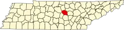 State map highlighting DeKalb County