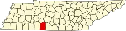 State map highlighting Lawrence County