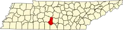 State map highlighting Marshall County