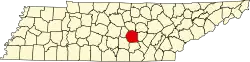 State map highlighting Warren County