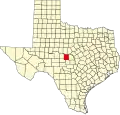 State map highlighting McCulloch County