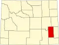 State map highlighting Platte County