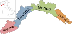 Provinces of Liguria
