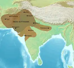The Indo-Scythians ruled in northwestern South Asia from circa 100 BC