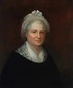 Martha Washngton, painted by Rembrandt Peale, 1796