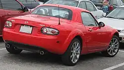 Mazda MX-5 circa 2007, with polycarbonate hardtop[64]