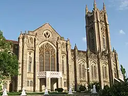 The Gothic Revival style Medak Cathedral is one of the largest churches in Asia.[197]