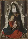 Hans Memling, reverse of Munich Diptych (1480), Alte Pinakothek, Munich