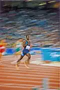 Michael Johnson Sprinter, winner of four Olympic gold medals and eight World Championships gold medals