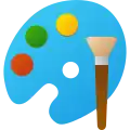 The Microsoft Paint logo used since 2022.
