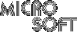 c. 1975 – 1980: First Microsoft logo.
