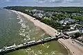 Beach and pier, Międzyzdroje