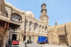 Complex of Sultan Qalawun in Cairo (built in 1284–85). It included a mausoleum, a madrasa, and a highly important maristan (hospital).[237]